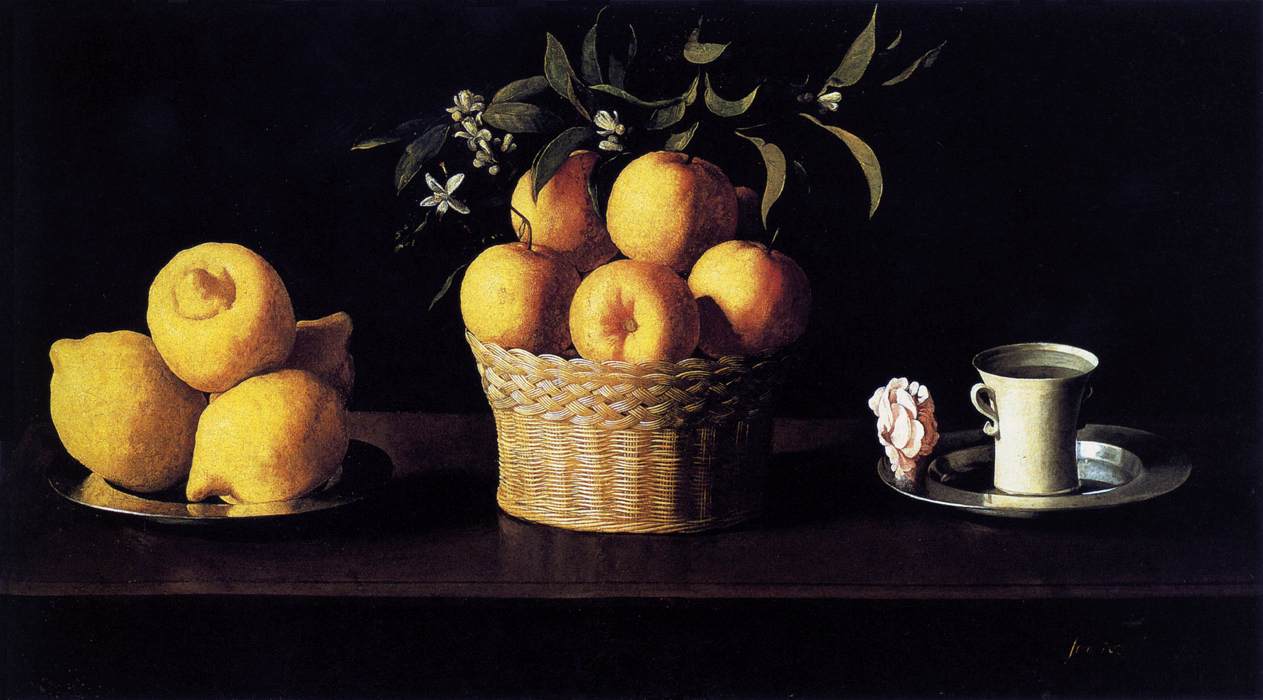 Still-life with Lemons, Oranges and Rose